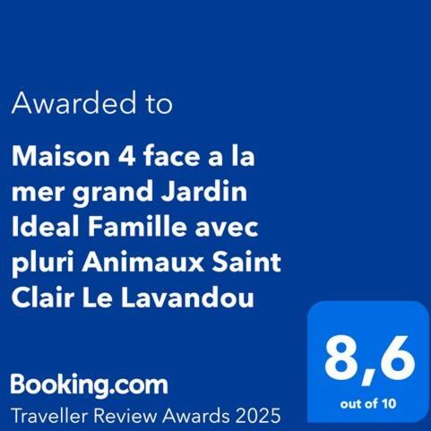 Maison 4 Face A La Mer Grand Jardin Ideal Famille Avec Pluri Animaux Saint Clair 르 라방두 외부 사진